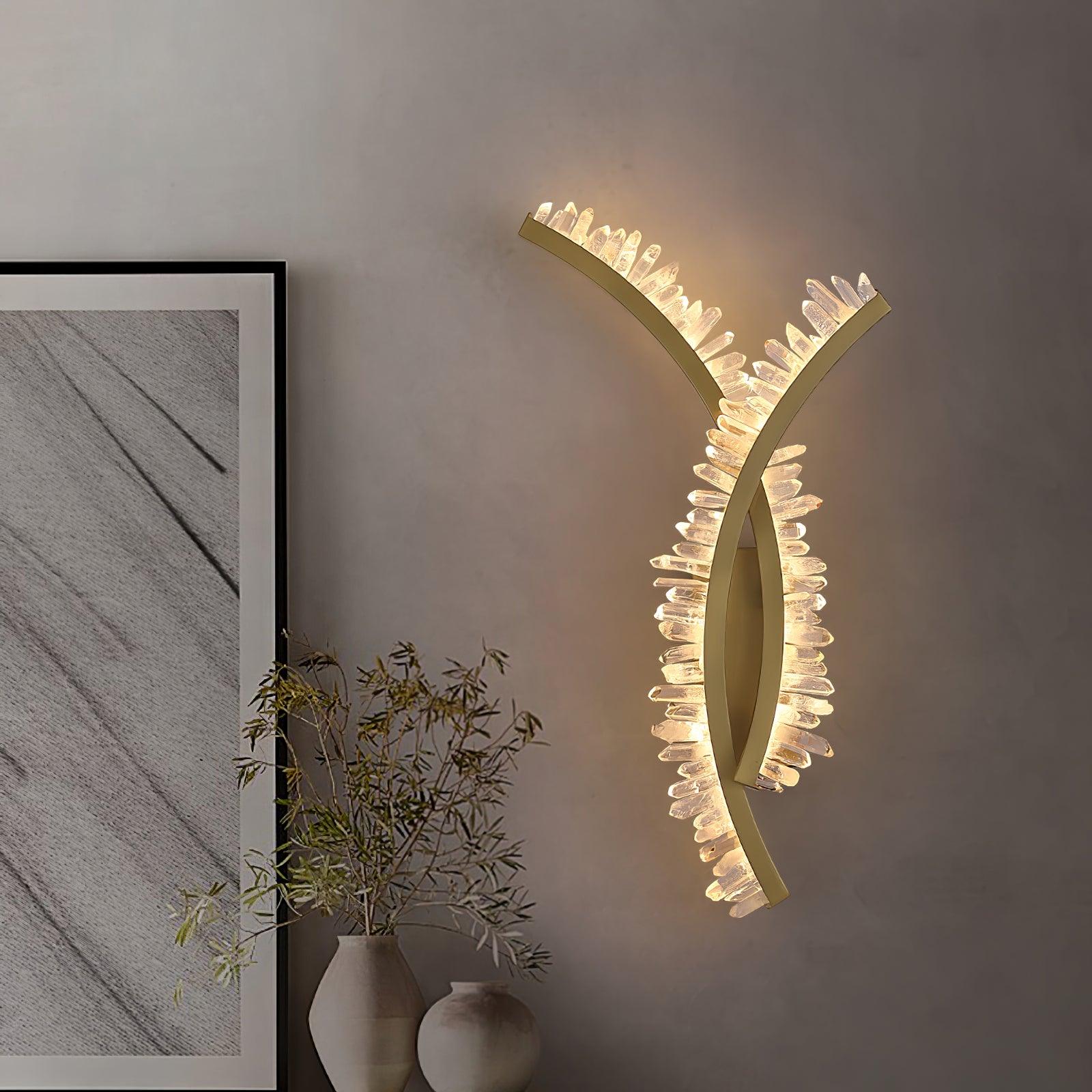 Applique Murale Cristal Acier