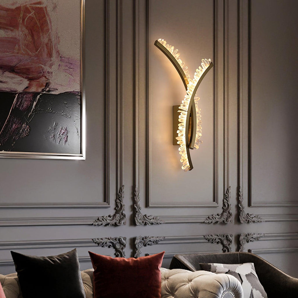 Applique Murale Cristal Acier