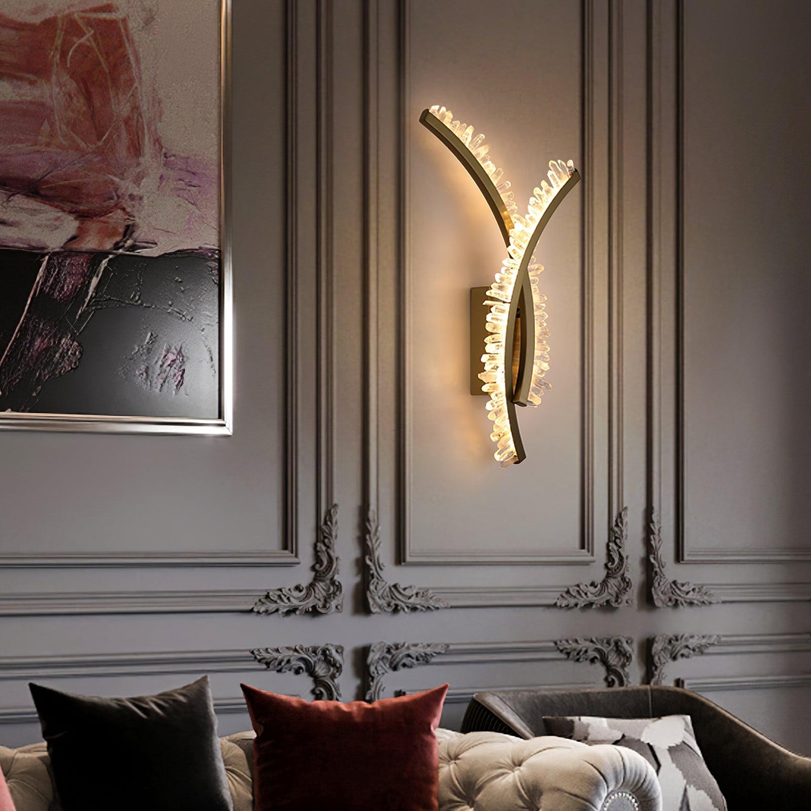 Applique Murale Cristal Acier