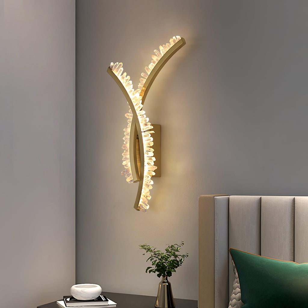 Applique Murale Cristal Acier
