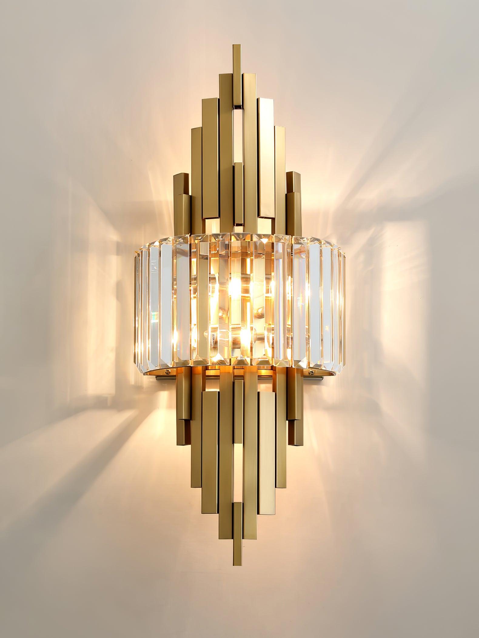 Applique Murale Cristal Acier Postmoderne
