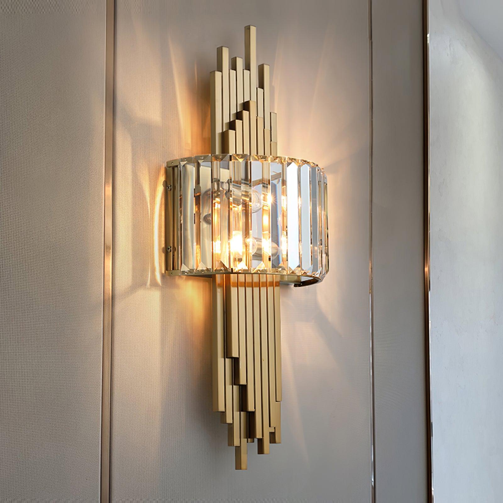 Applique Murale Cristal Acier Postmoderne