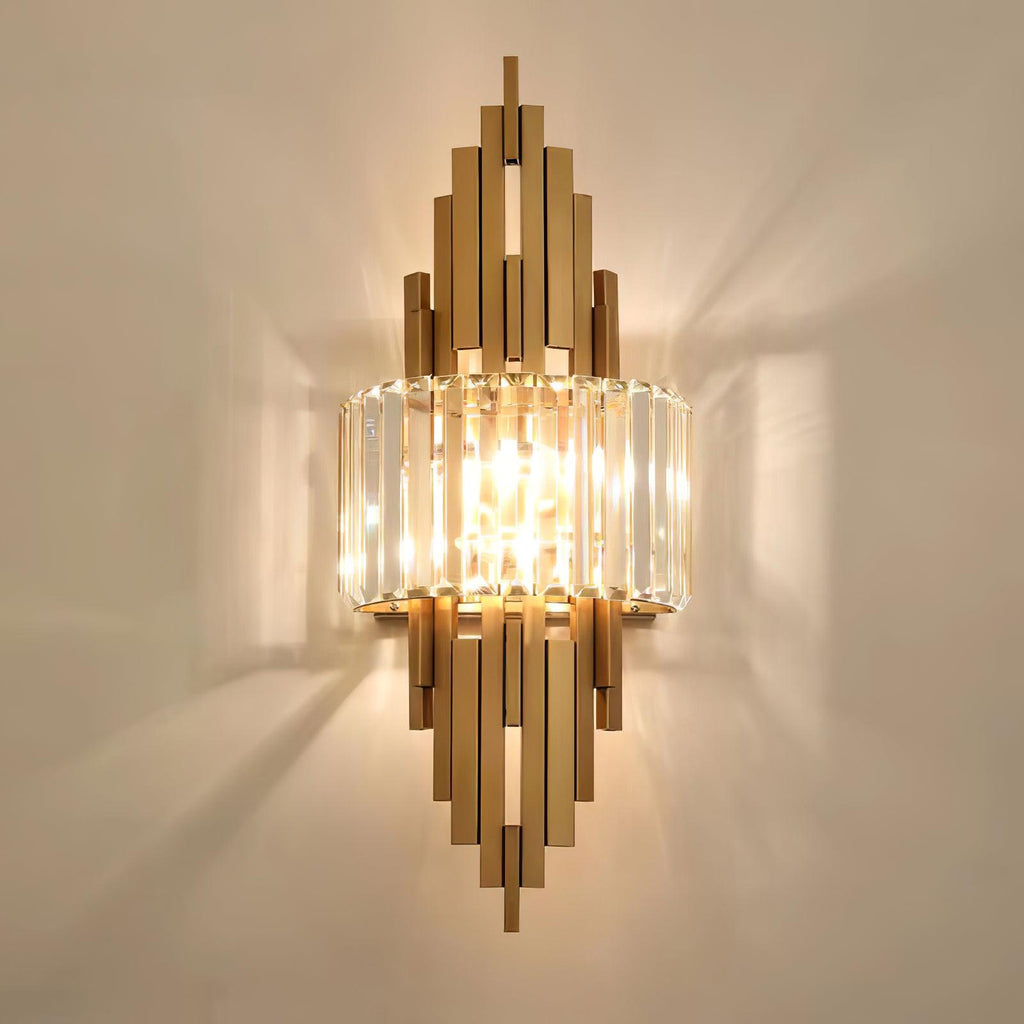 Applique Murale Cristal Acier Postmoderne