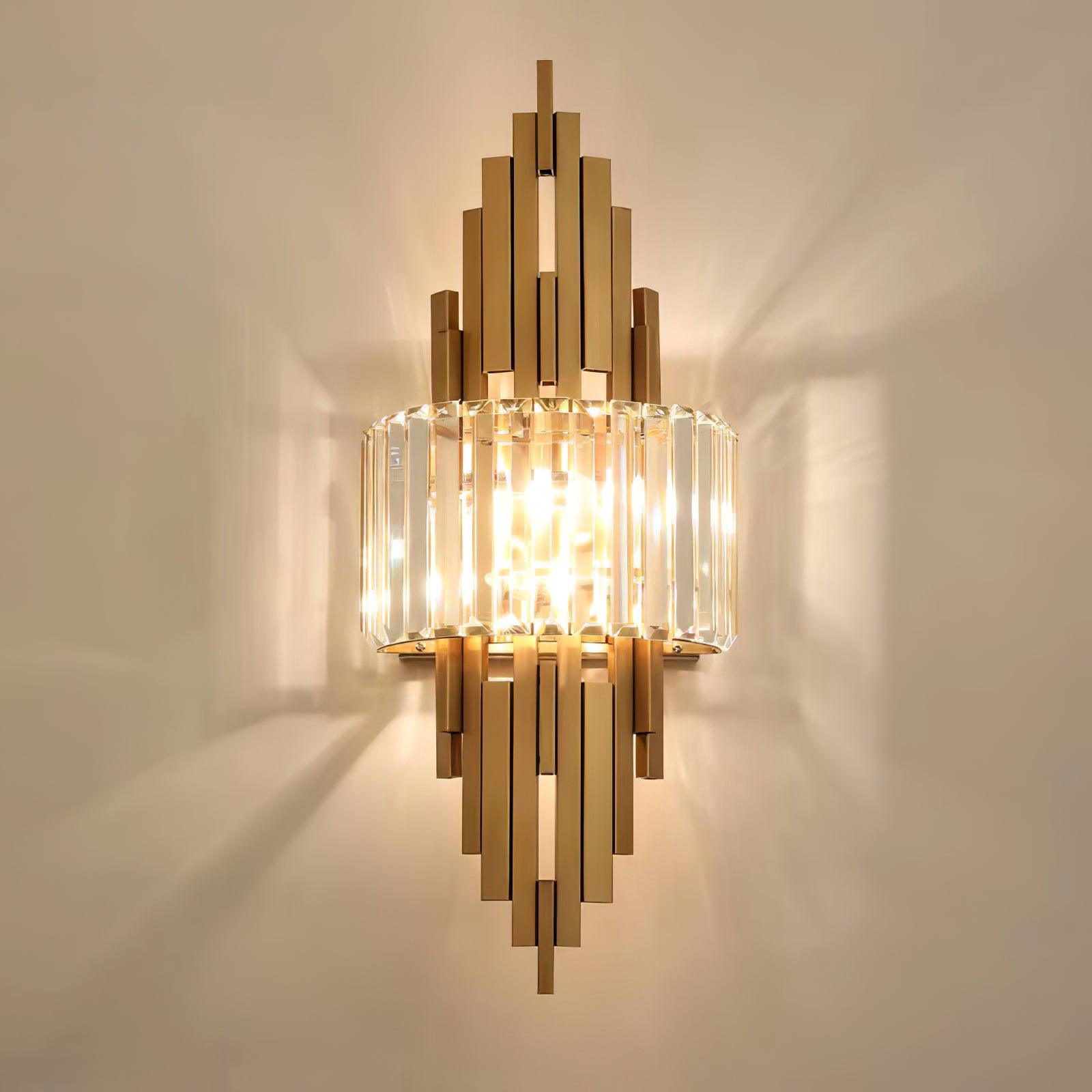 Applique Murale Cristal Acier Postmoderne