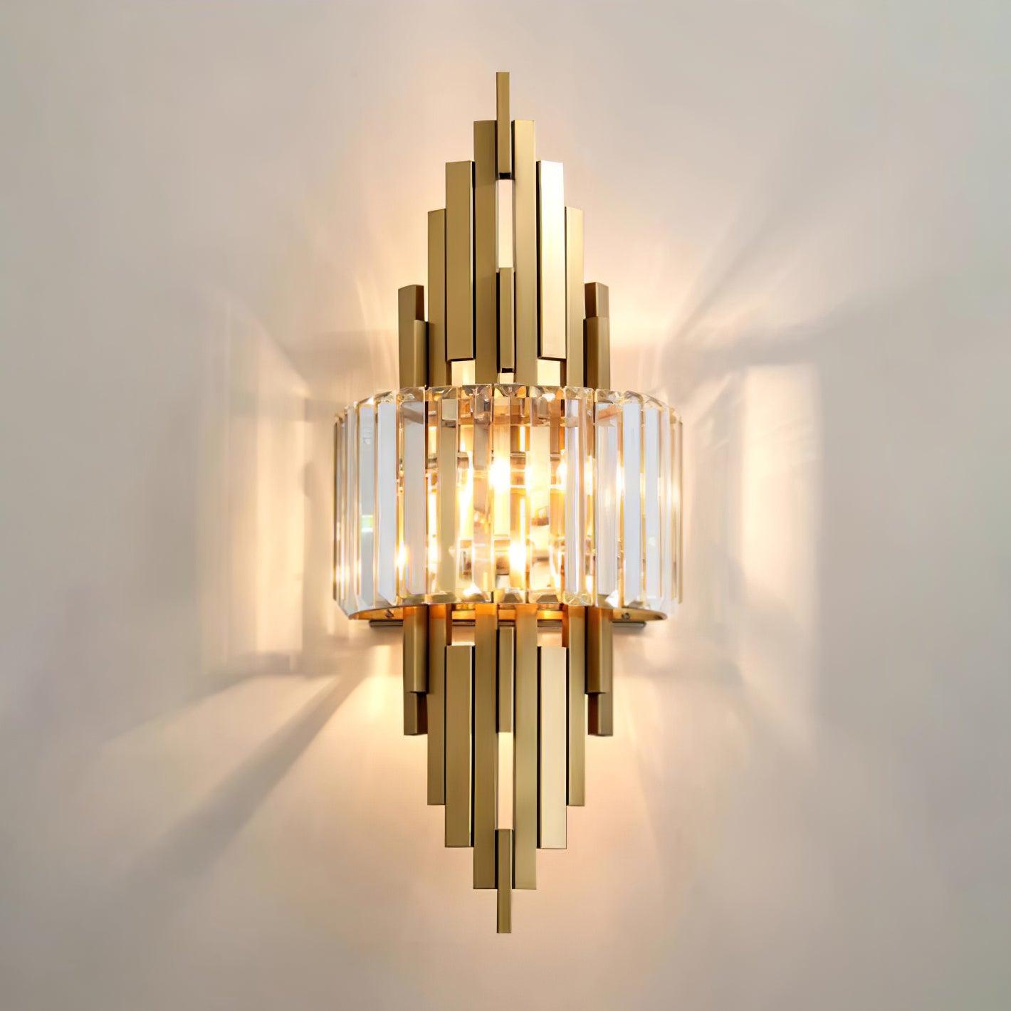 Applique Murale Cristal Acier Postmoderne