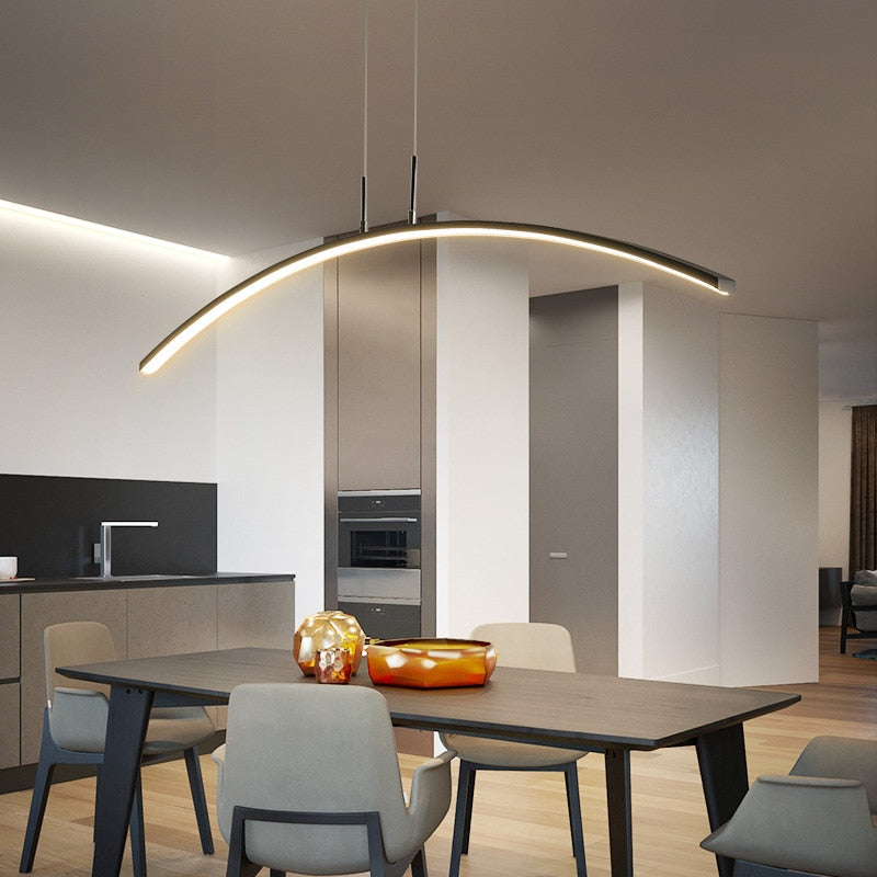 Lustre LED Linéaire Moderne