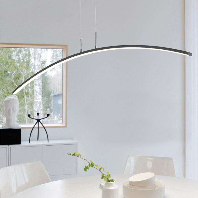 Lustre LED Linéaire Moderne