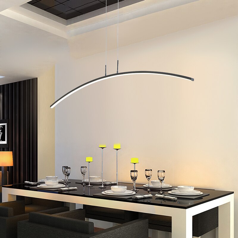 Lustre LED Linéaire Moderne