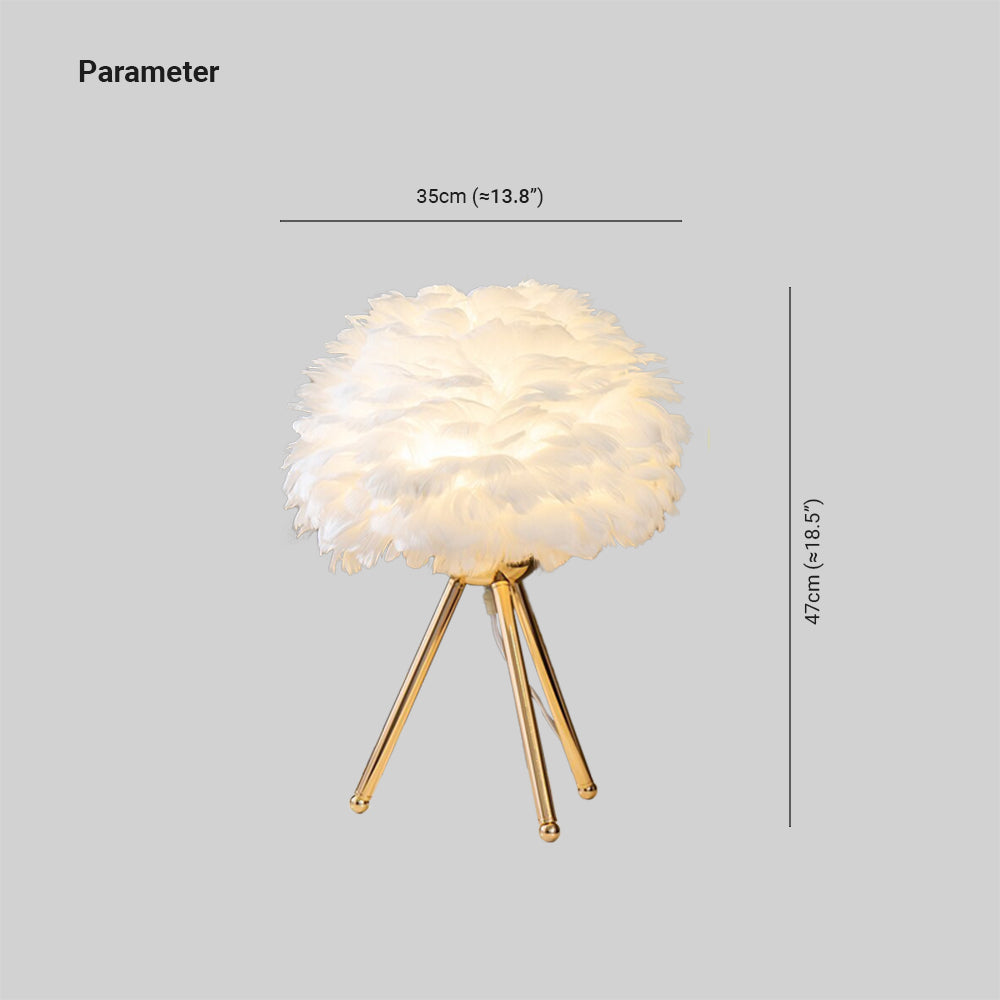 Lampe de Table Plume Fée