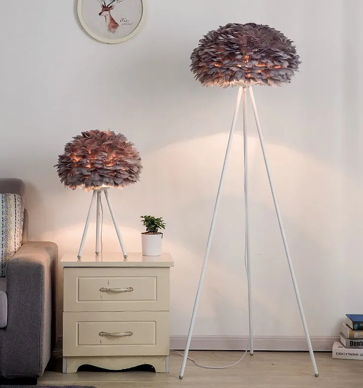 Lampadaire decoratif creant une atmosphere douce et apaisante