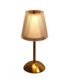 Lampe de Table LED Rechargeable Vintage en Métal Doré