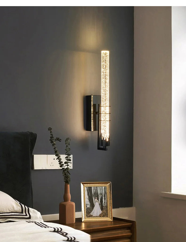 Lampe murale premium en cristal pour ambiance chic.