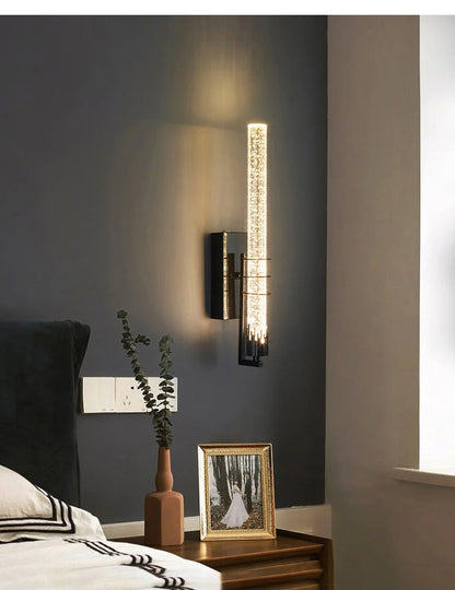 Lampe murale premium en cristal pour ambiance chic.