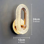 Lampe murale decor cristal pour ambiance chaleureuse.