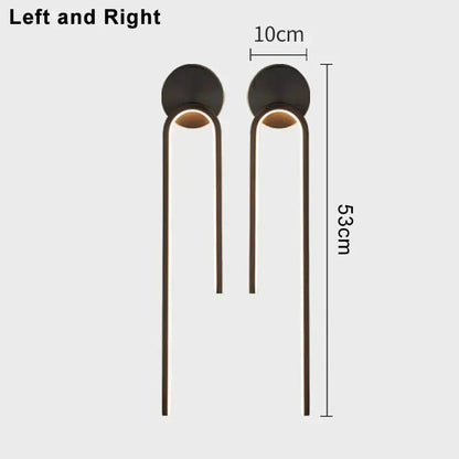 Lampe murale a tube lumineux pour ambiance apaisante.