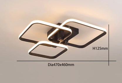 Lampe plafond geometrique pour interieur contemporain.