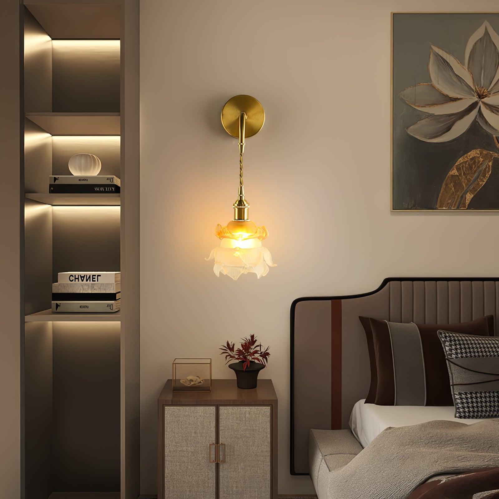 Applique Murale Laiton & Verre Classique