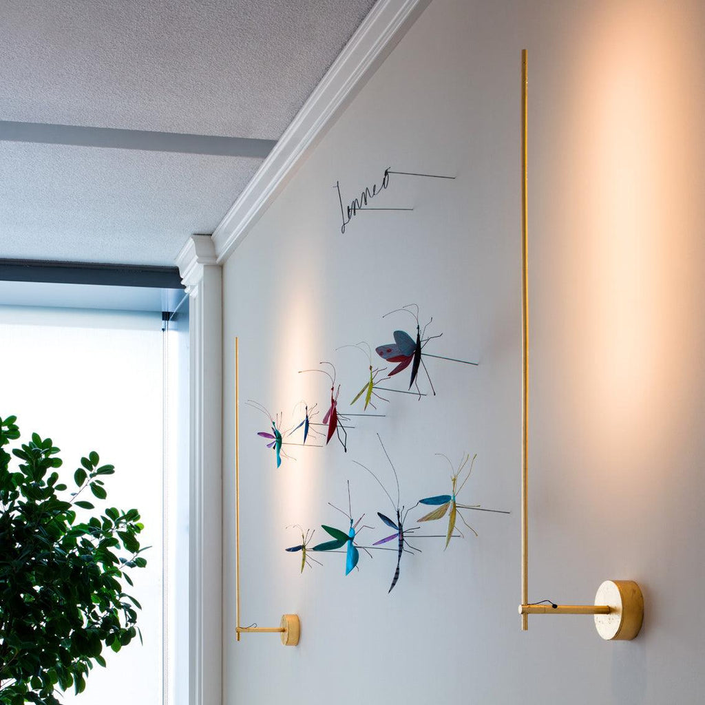Applique Murale Tige Dorée