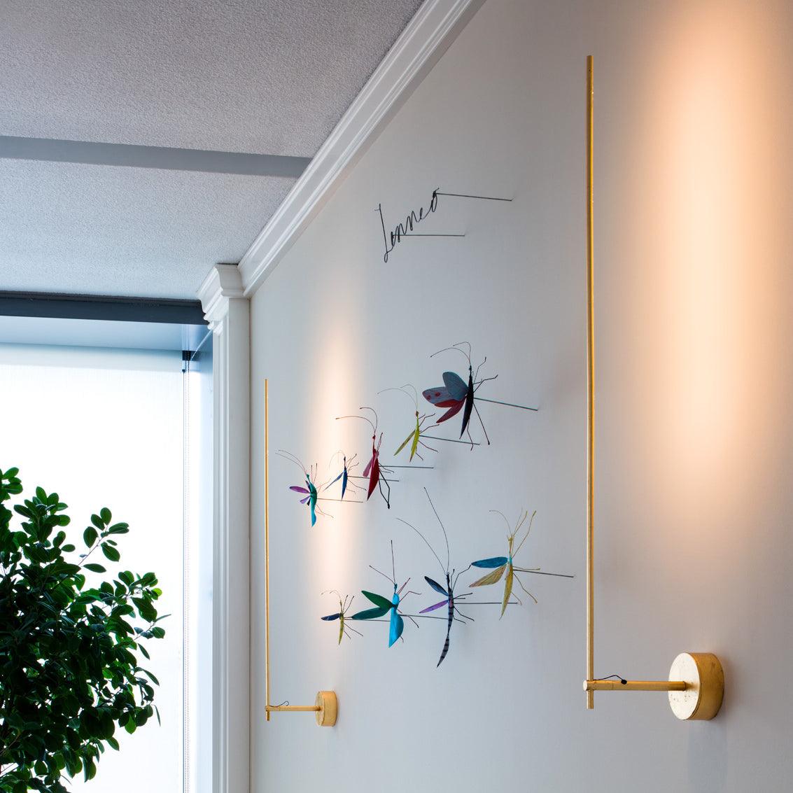 Applique Murale Tige Dorée