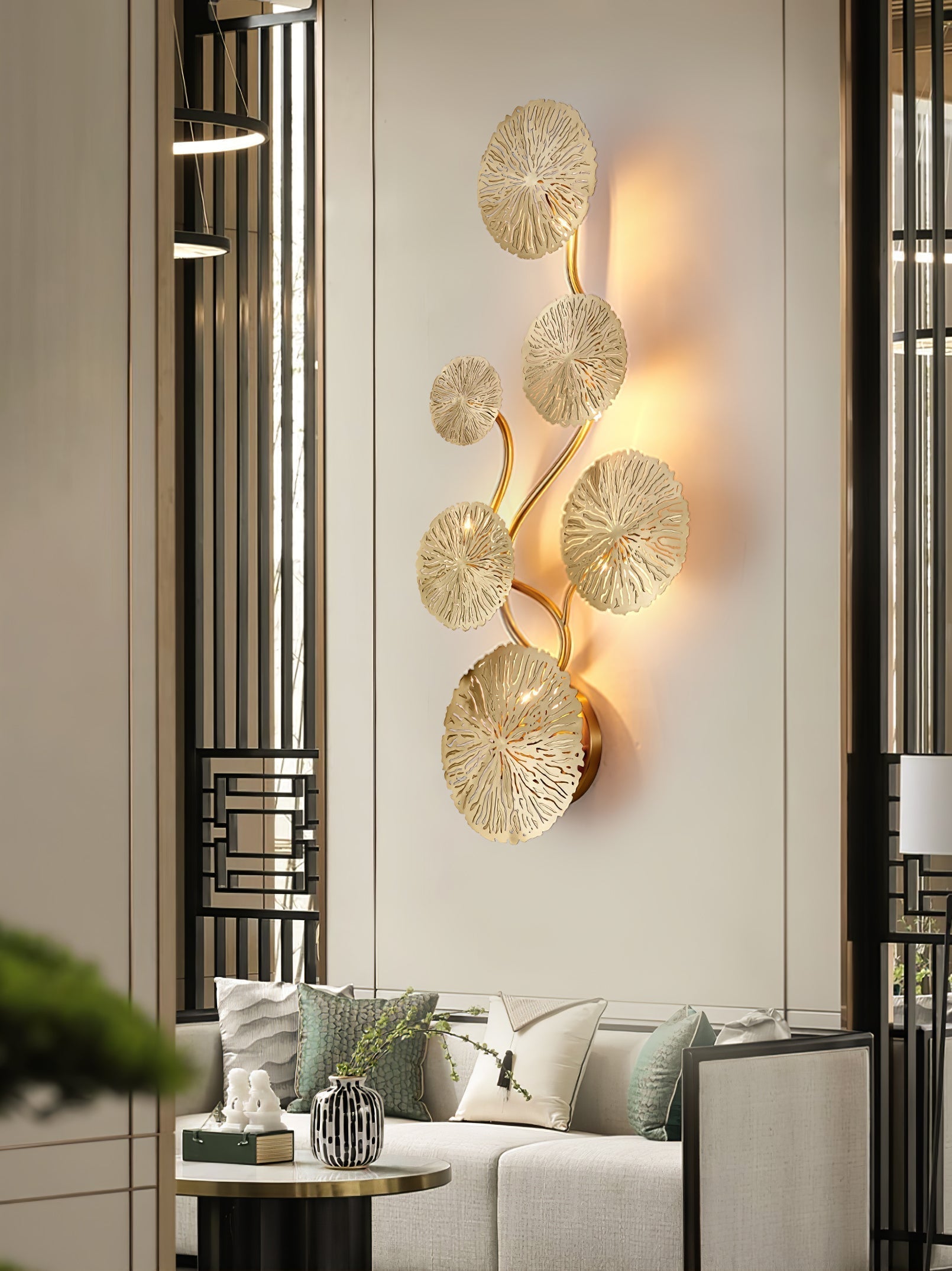 Applique Murale Feuille Lotus