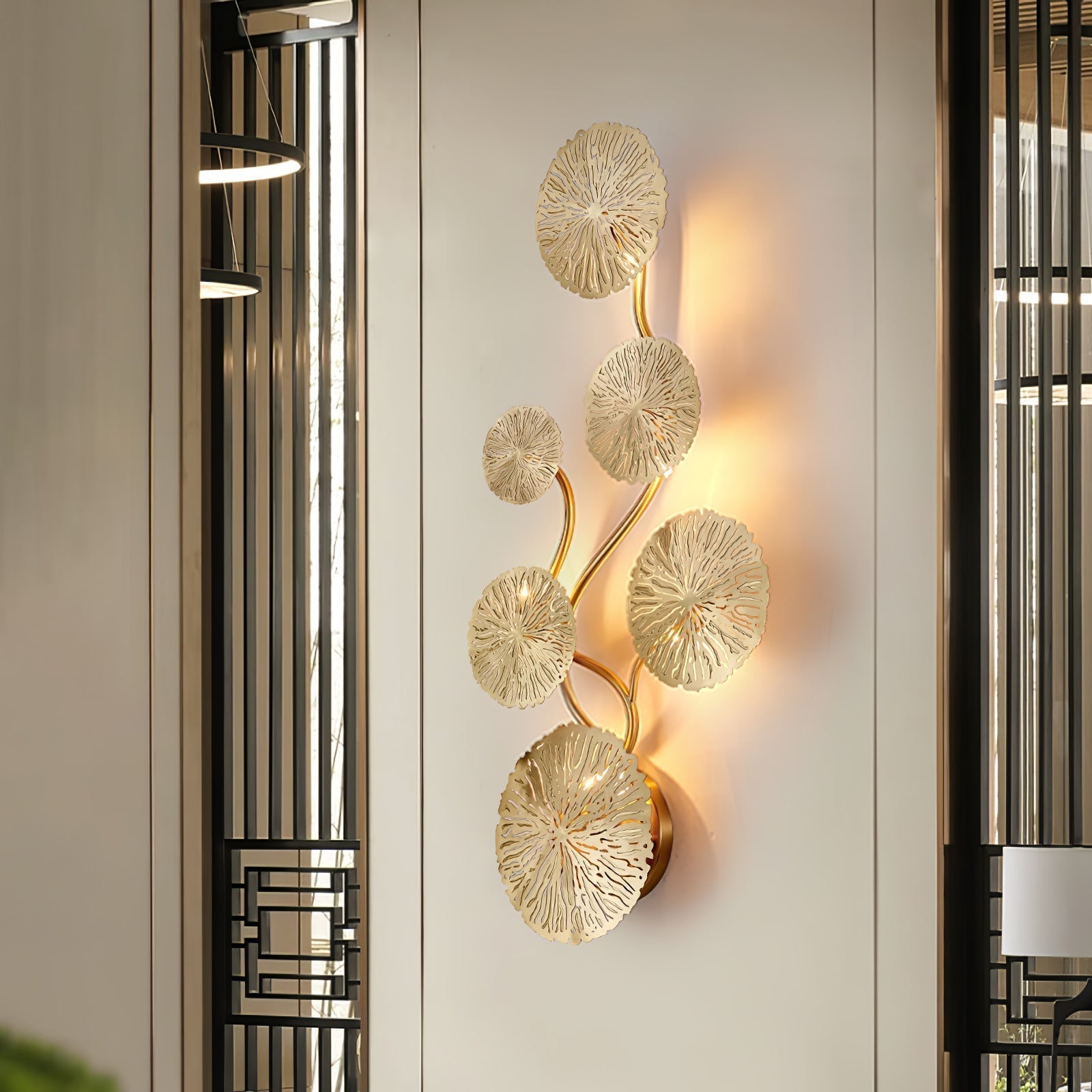 Applique Murale Feuille Lotus