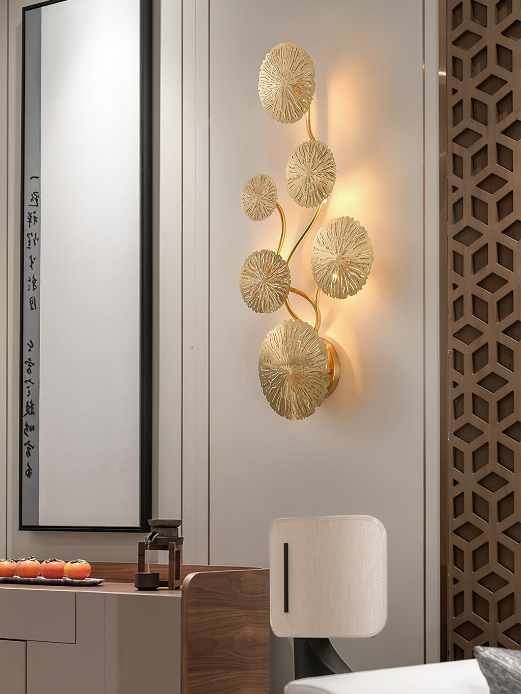 Applique Murale Feuille Lotus