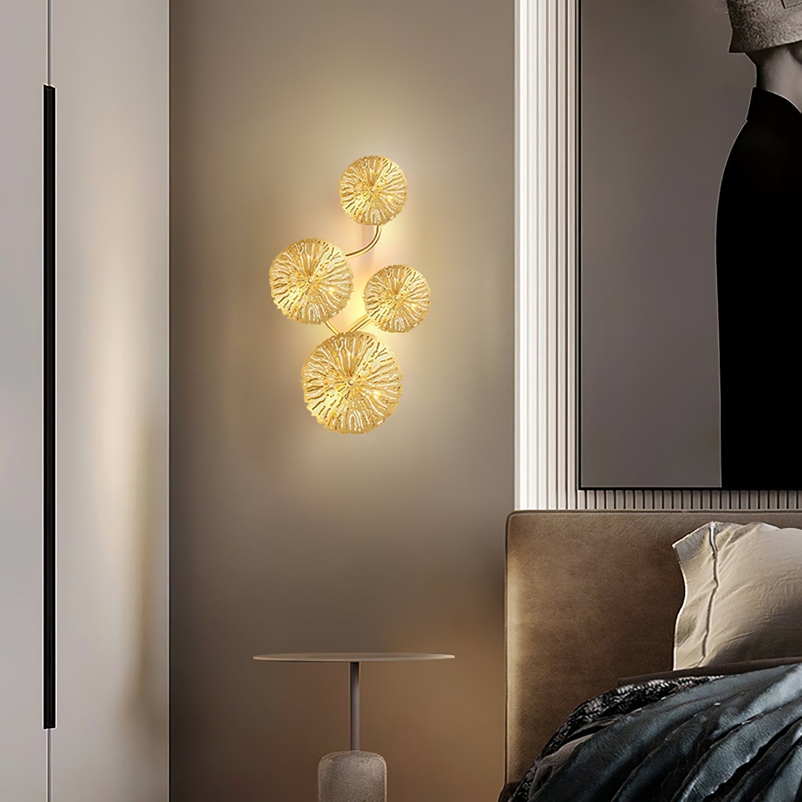Applique Murale Feuille Lotus