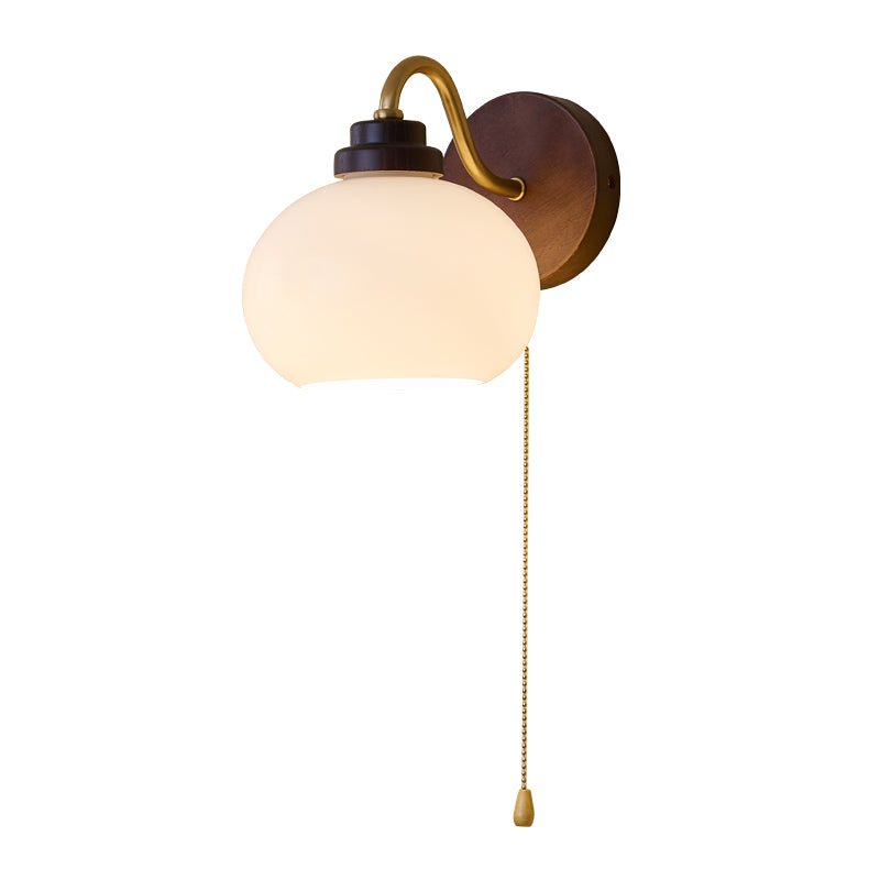 Applique Murale Verre & Bois