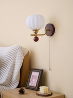 Applique Murale Verre & Bois