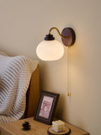 Applique Murale Verre & Bois