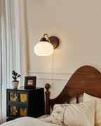 Applique Murale Verre & Bois