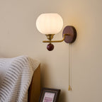 Applique Murale Verre & Bois