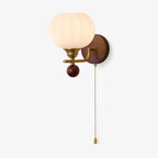 Applique Murale Verre & Bois