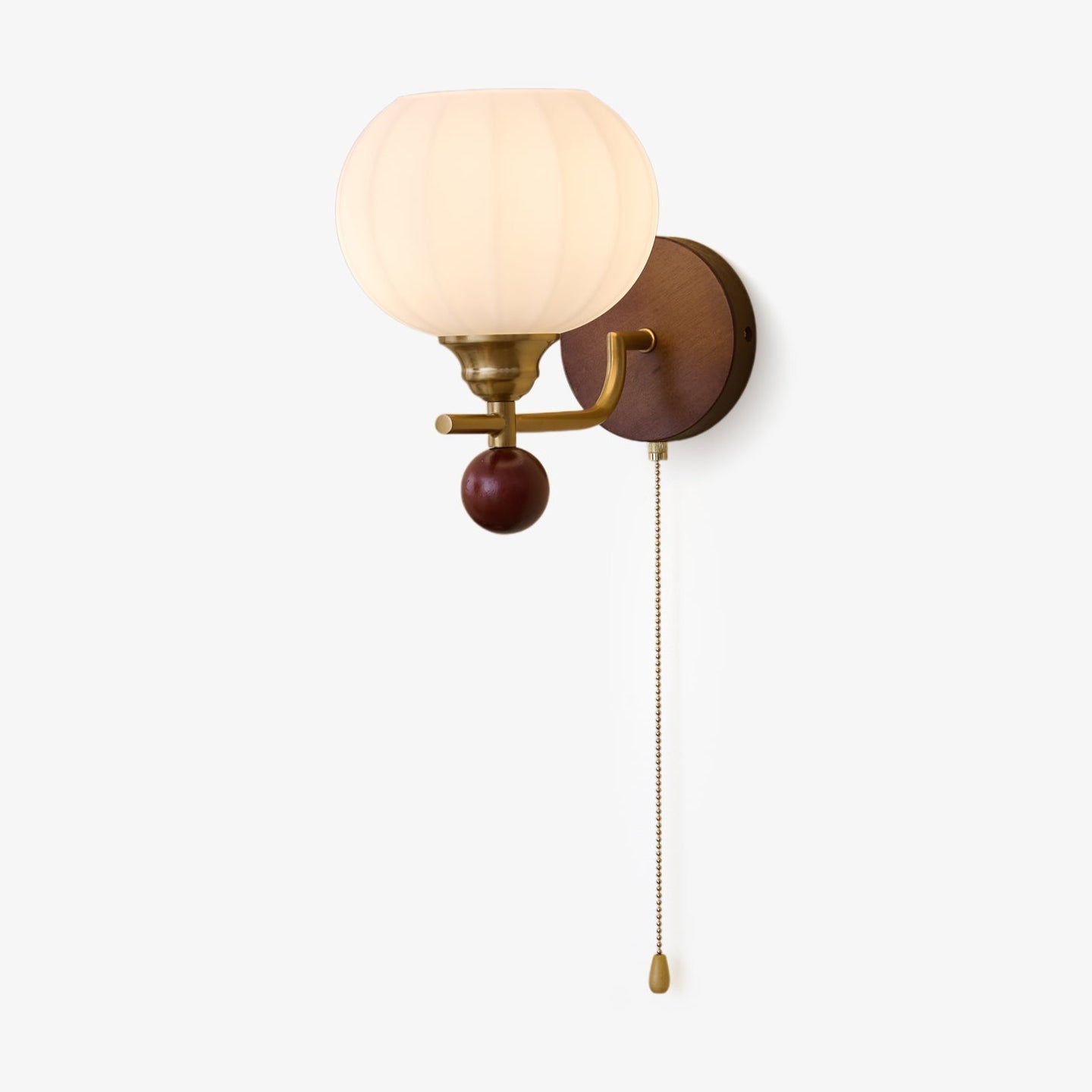 Applique Murale Verre & Bois