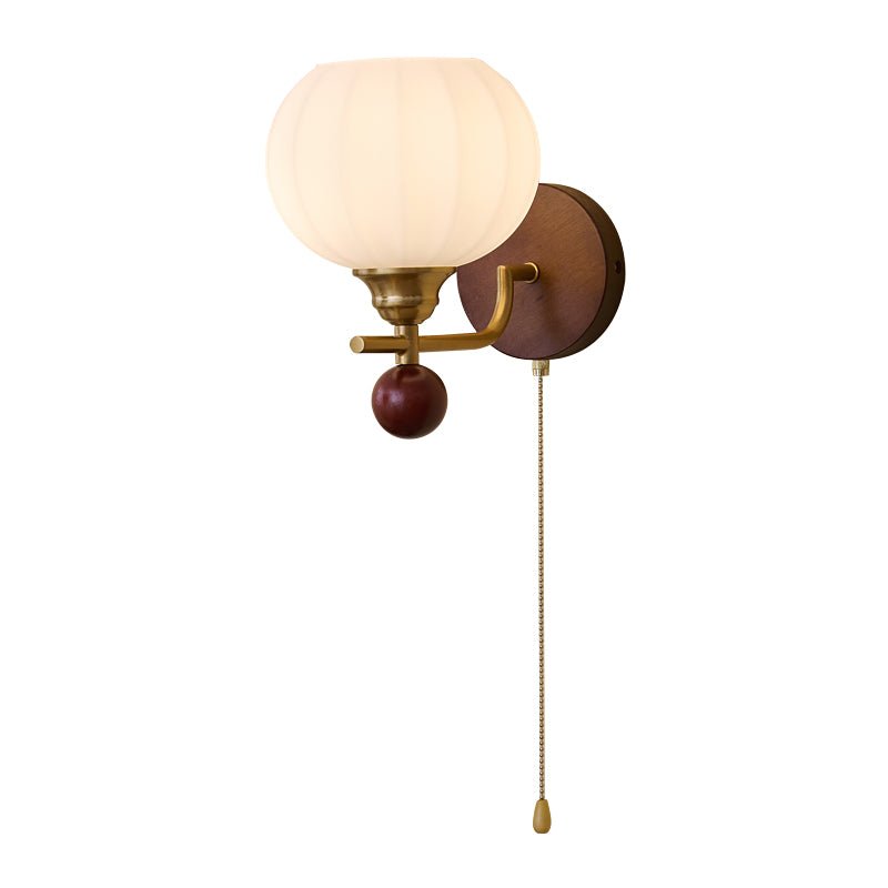 Applique Murale Verre & Bois