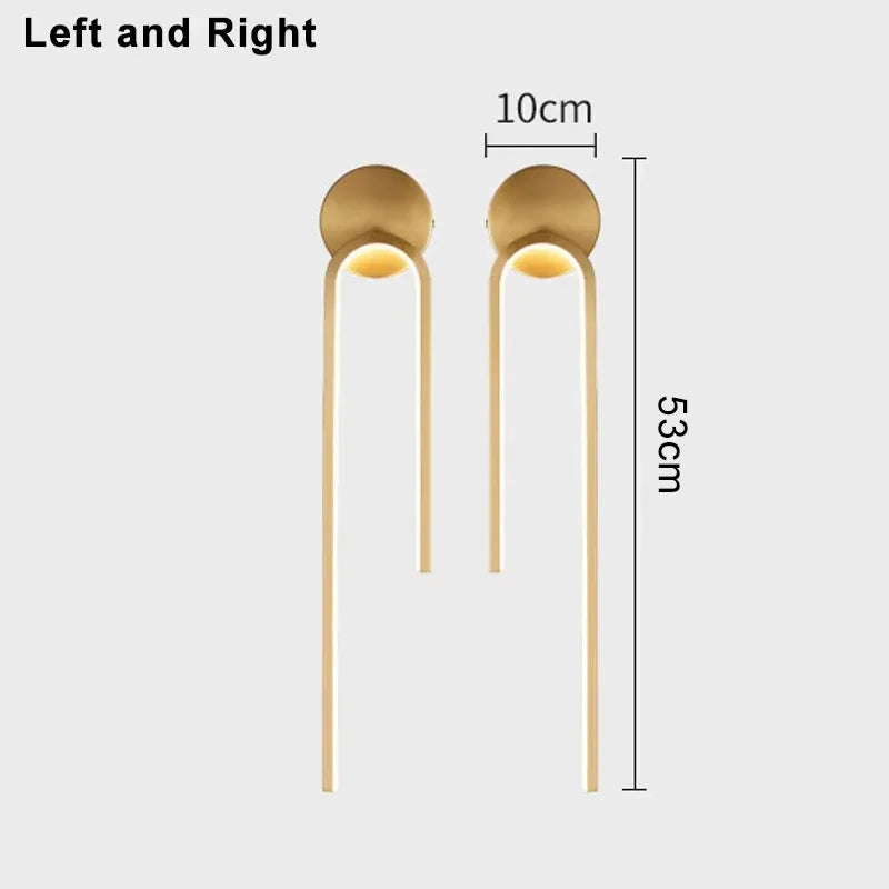 Luminaire mural epure avec eclairage LED integre.