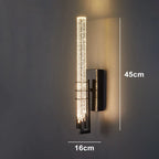 Luminaire mural en cristal texture pour decor moderne.