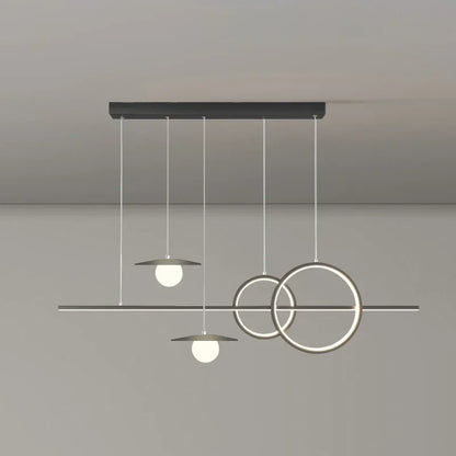 Lustre suspendu minimaliste apportant une touche graphique elegante