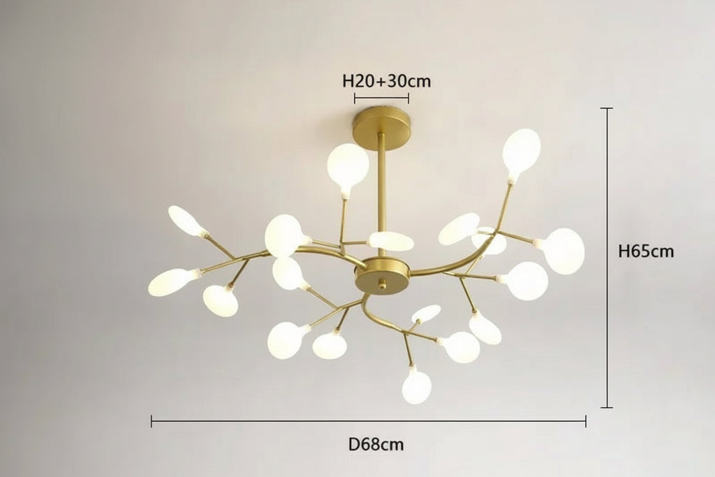 Lustre design moderne cree une ambiance lumineuse raffinee
