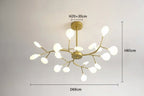 Lustre design moderne cree une ambiance lumineuse raffinee