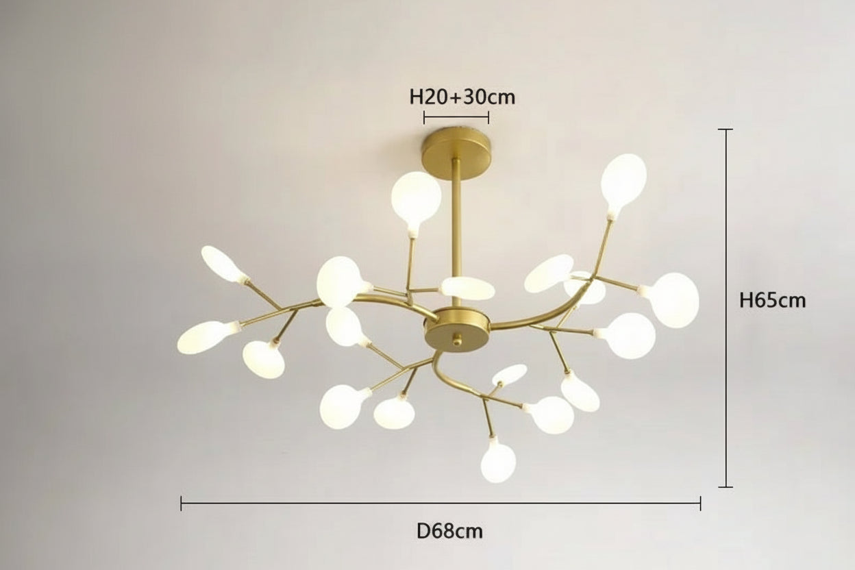 Lustre design moderne cree une ambiance lumineuse raffinee