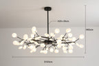 Lustre plafond diffuseur de lumiere chaleureuse