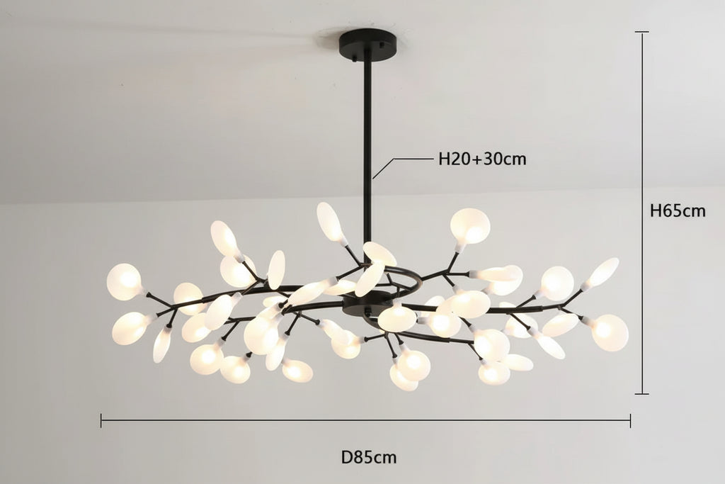 Lustre plafond diffuseur de lumiere homogène et douce