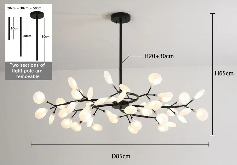 Lustre plafond diffuseur de lumiere homogène et douce