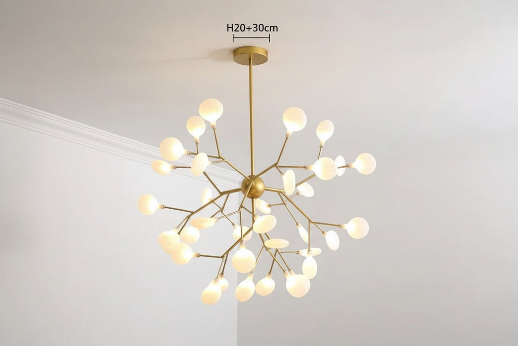 Lustre plafond ideal pour salon spacieux et contemporain