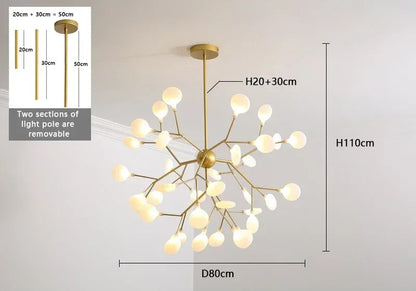 Lustre plafond ideal pour salon spacieux et contemporain