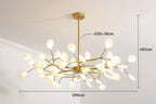 Lustre contemporain structure decorative ramifiee