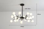 Lustre contemporain apportant une touche elegante au plafond