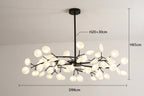 Lustre design installe au dessus dune table a manger