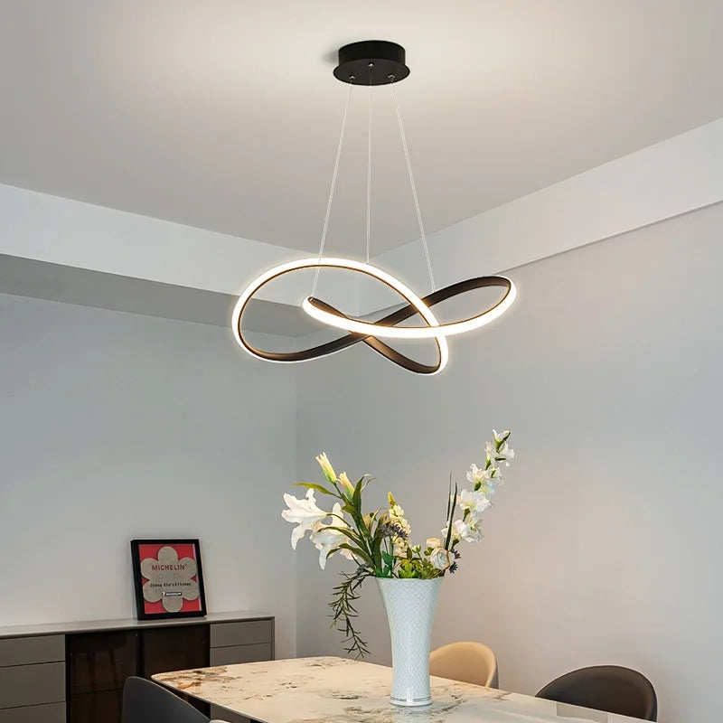 Lustre minimaliste pour deco contemporaine.